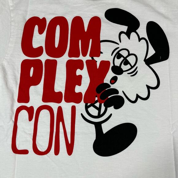 ComplexCon x Verdy Long Beach White Tee T Shirt Men’s Sz XS NEW - Picture 2 of 5